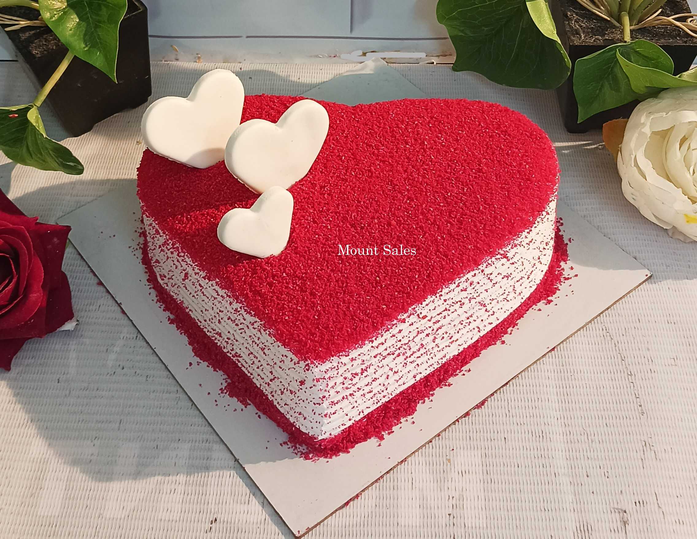 Premium RED N White Velvet Cake