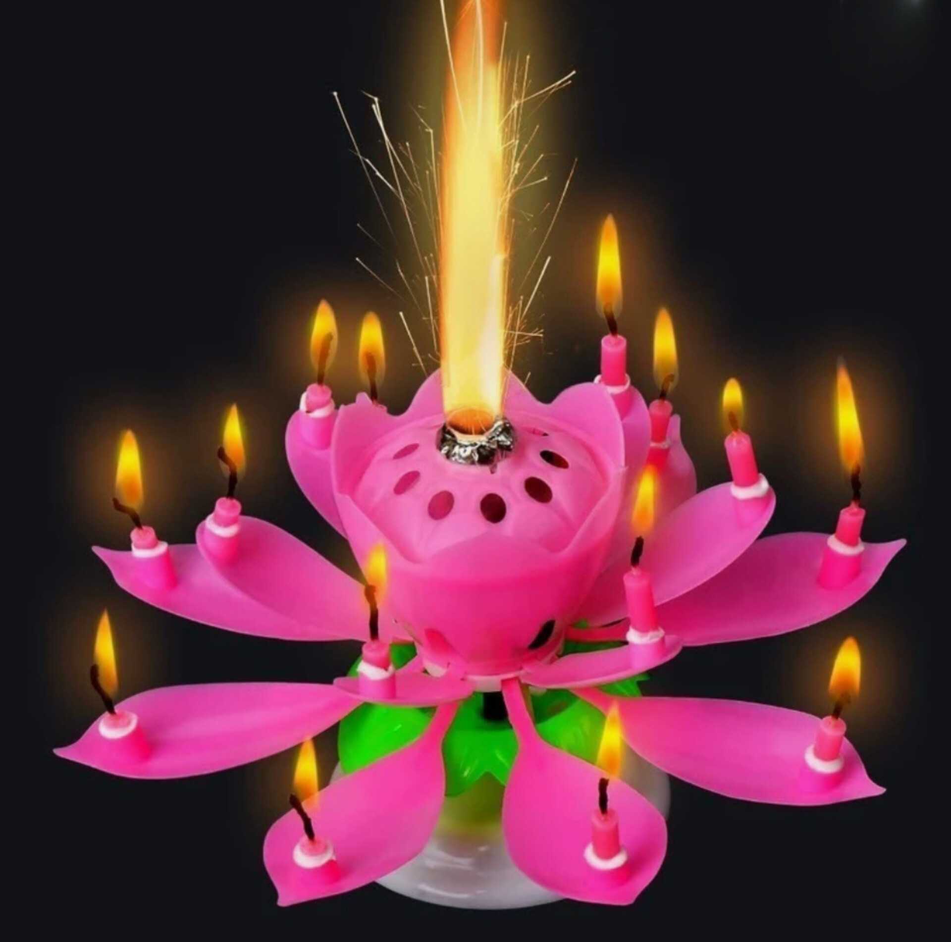 Revolving Lotus Candle