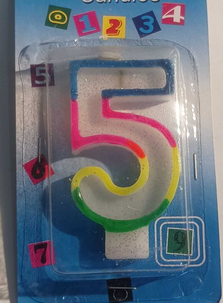 Fancy Number Candle No-5