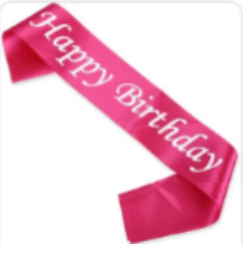 Happy Birthday Sash-