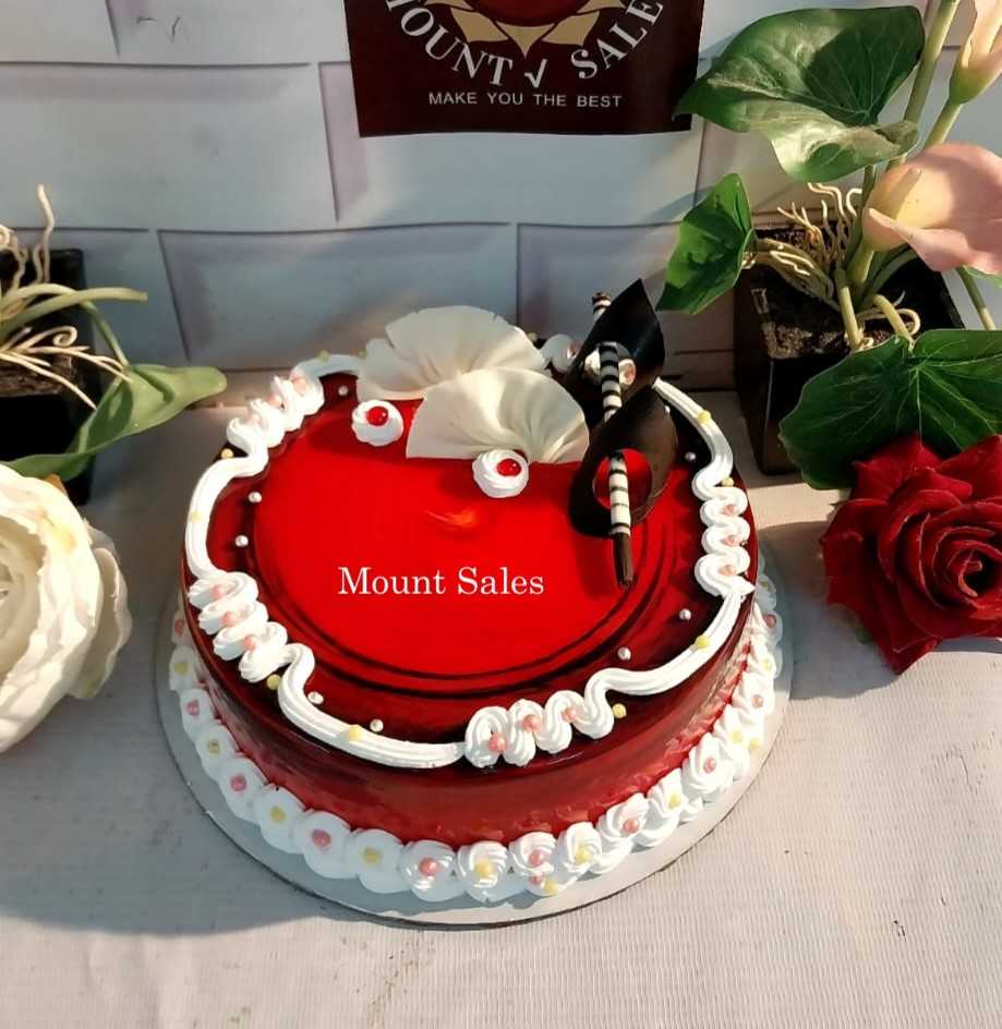 Premium RED N White Velvet Cake
