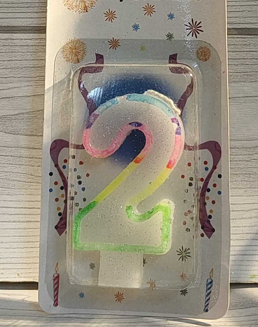Fancy Number Candle No-2