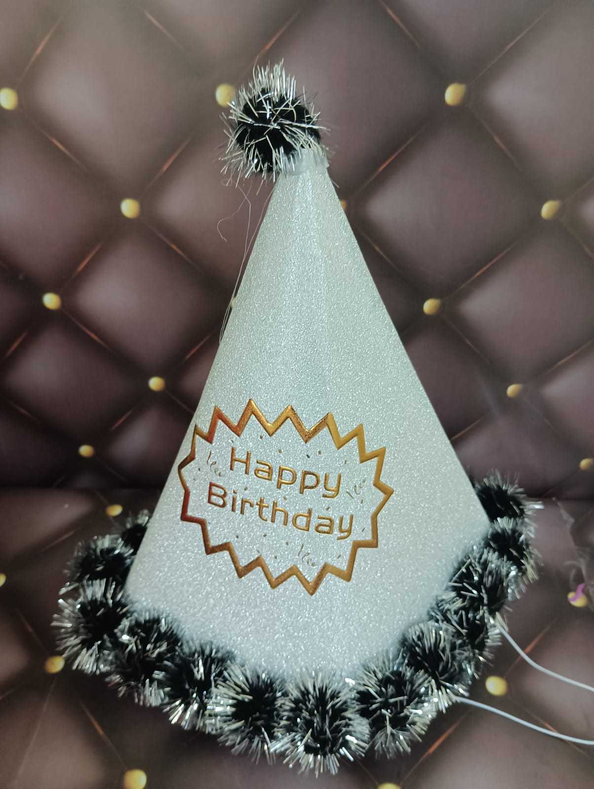 Birthday Fancy Cap-Big (Silver)